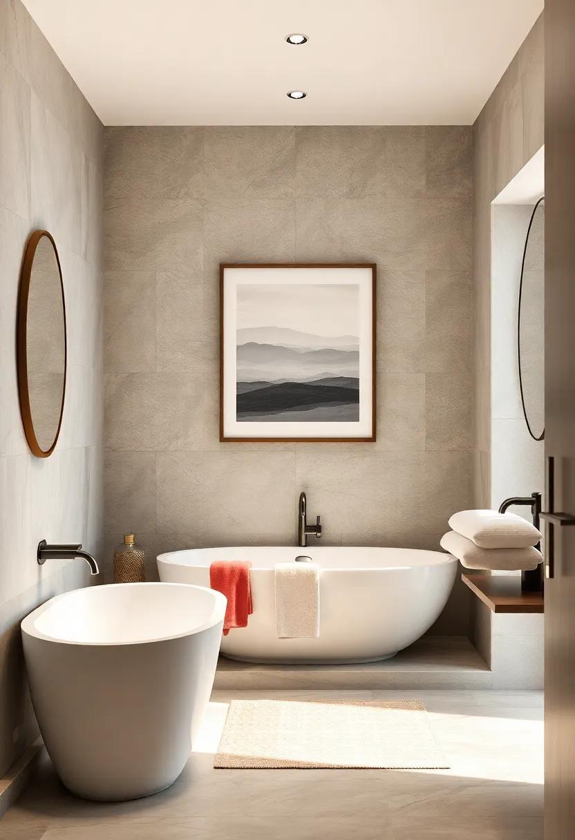 Embracing minimalism: Streamlined Wall⁢ Decor for‌ a Chic‌ and Clutter-Free‌ Bath​ Space
