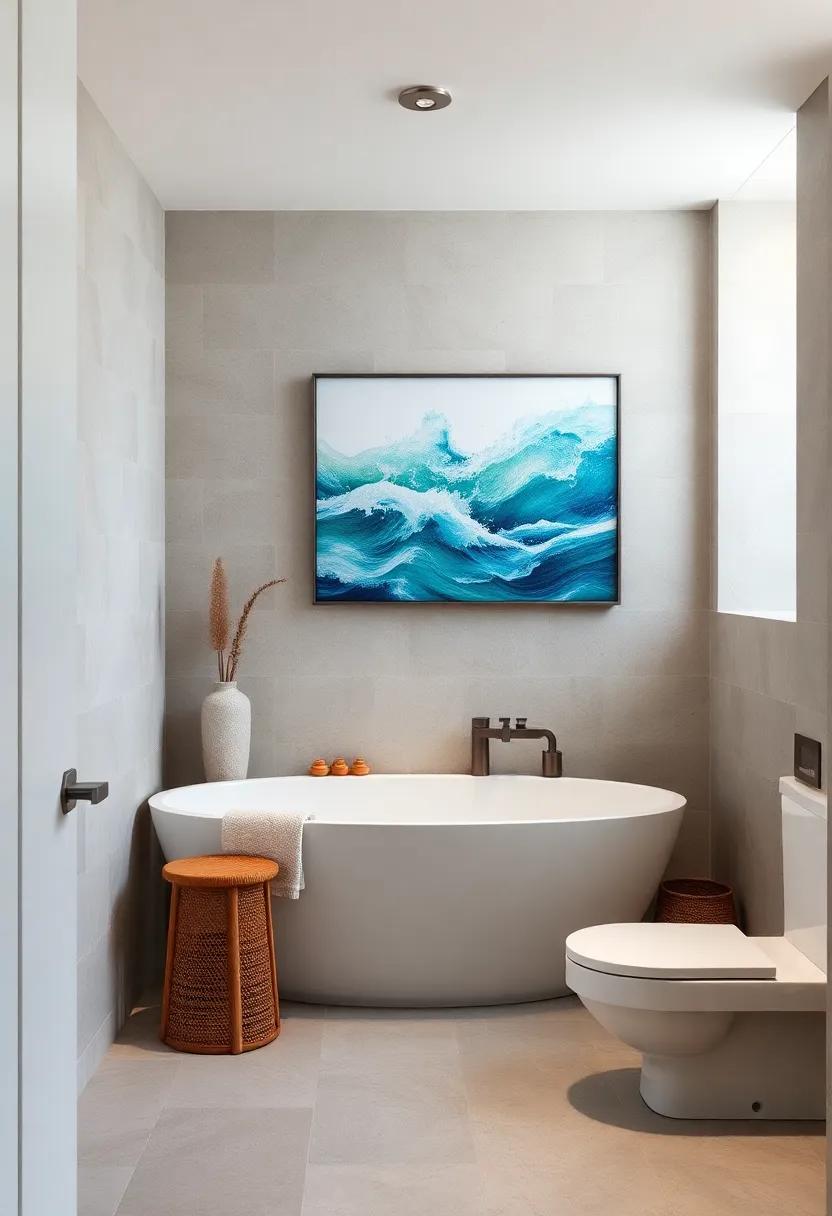 Ocean-Inspired⁢ Decor: Bringing⁤ Coastal Vibes⁣ to Your‍ Guest ⁤Bathroom⁢ Environment