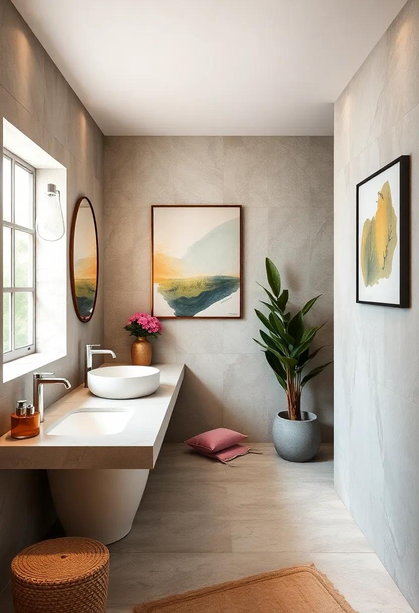Transforming ⁤Your Guest ⁢Bathroom ⁢into a ⁤Serene Oasis with‍ Thoughtful Wall Decor ⁤Choices