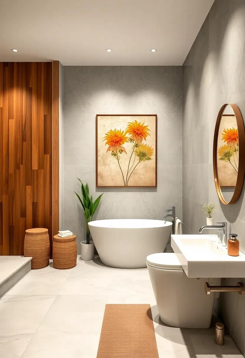 Transforming Walls with Fabric: A Soft⁣ Approach to Unique Bathroom Decor Solutions