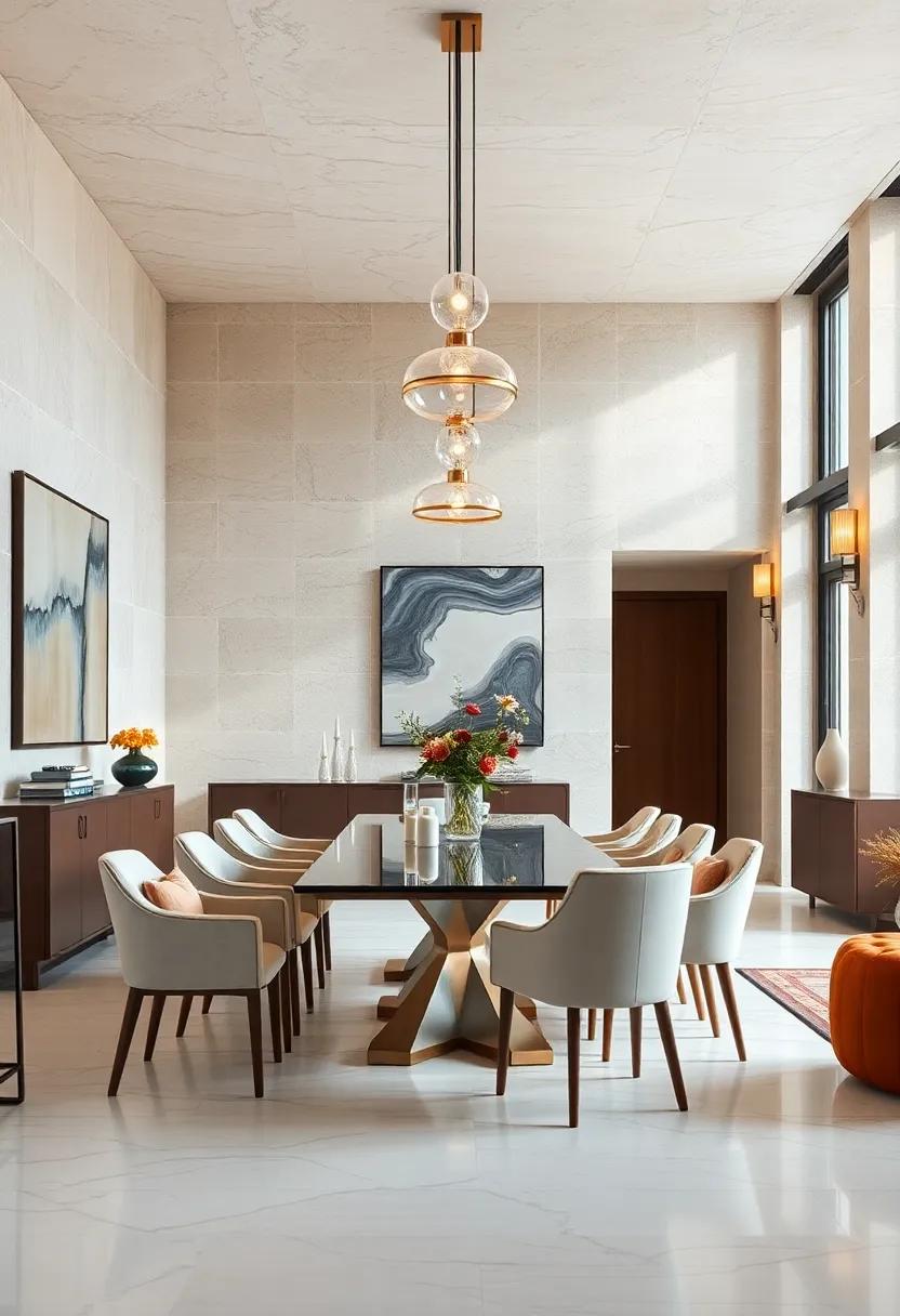 Unique Lighting​ Fixtures:⁣ Statement pendant lights or sconces that contribute to the ‌overall design ‍while ⁣providing focused illumination