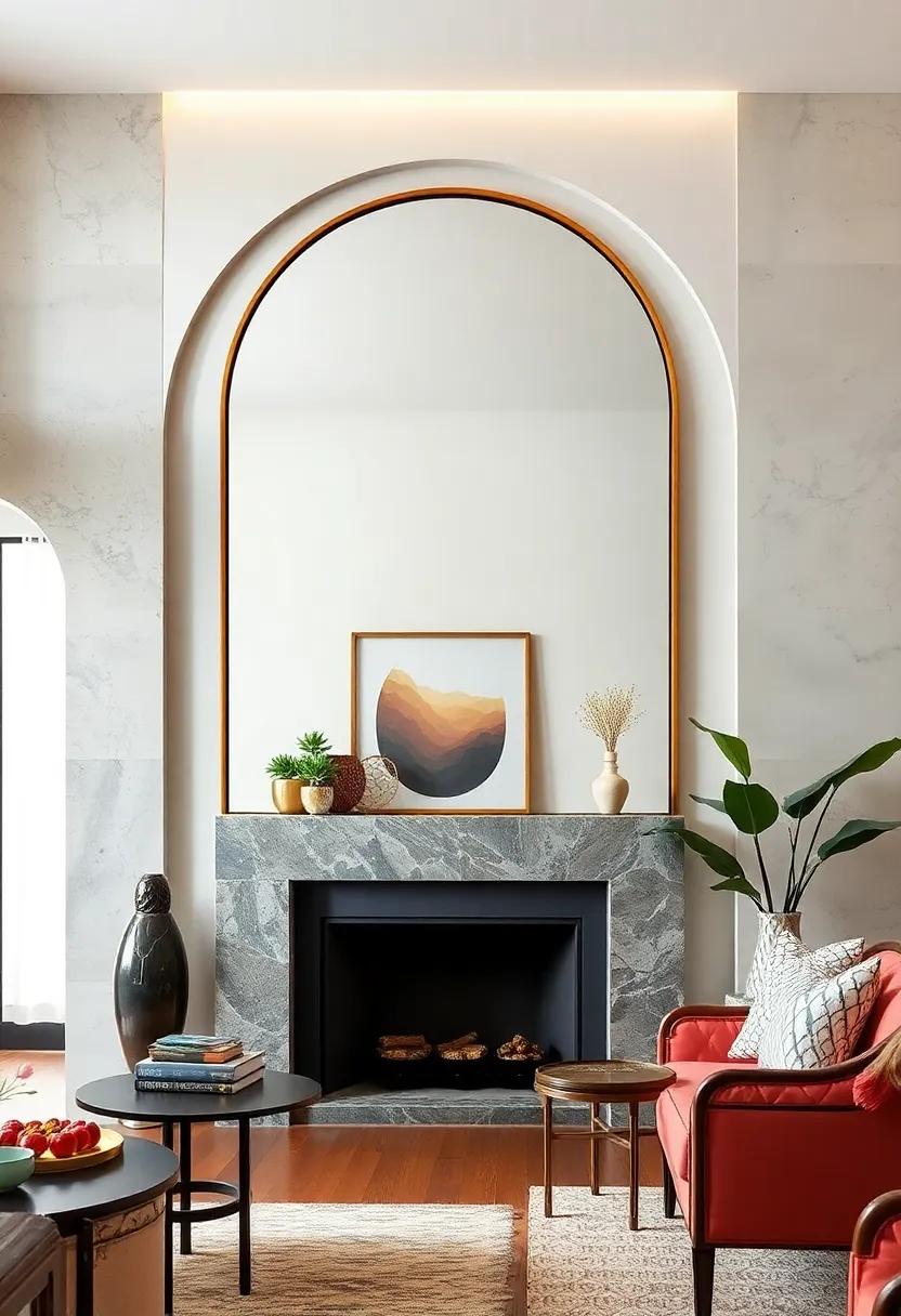 Elegant Arched Mirror: With its graceful ‌curves, the ‍arched mirror invites a sense of height and spaciousness, ideal​ for entryways or above fireplaces