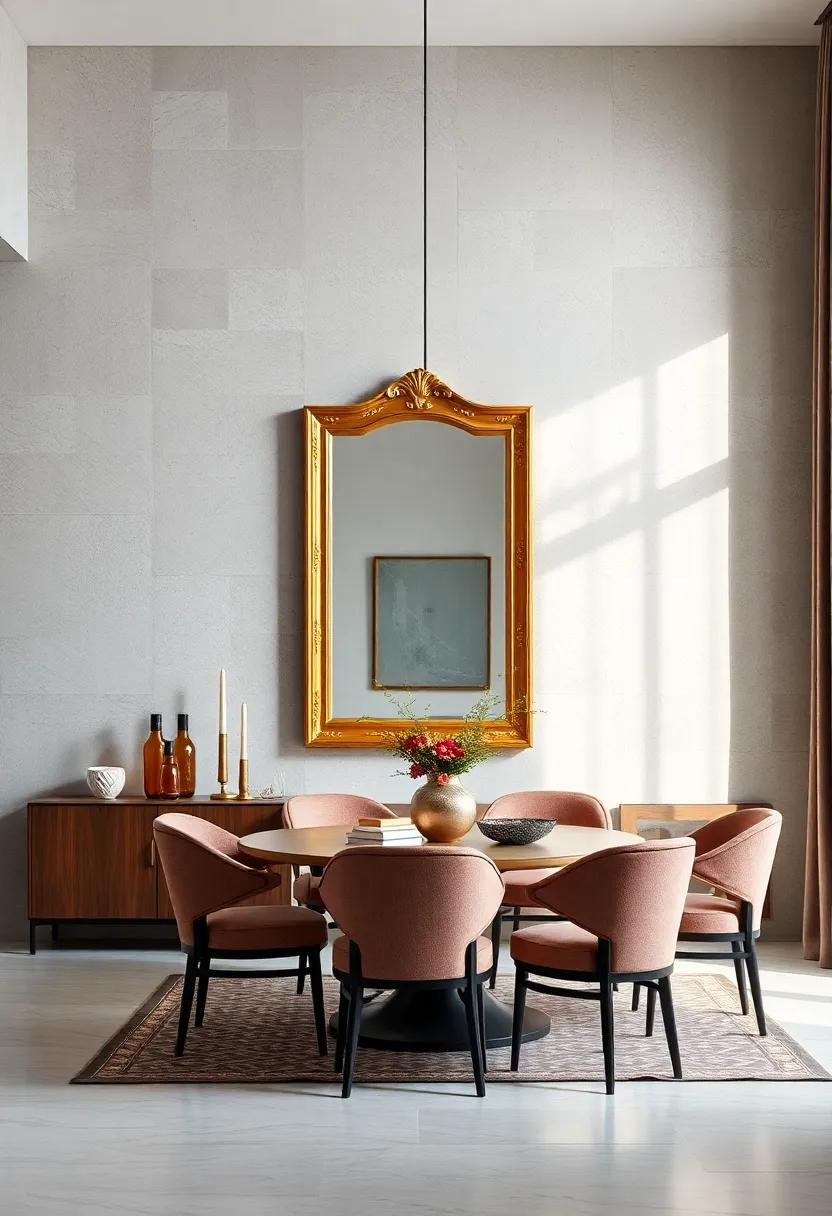 Luxurious Gold leaf: Exuding opulence, this mirror’s golden frame‌ embodies⁢ classic sophistication, making it an exquisite addition to formal dining rooms or grand entryways