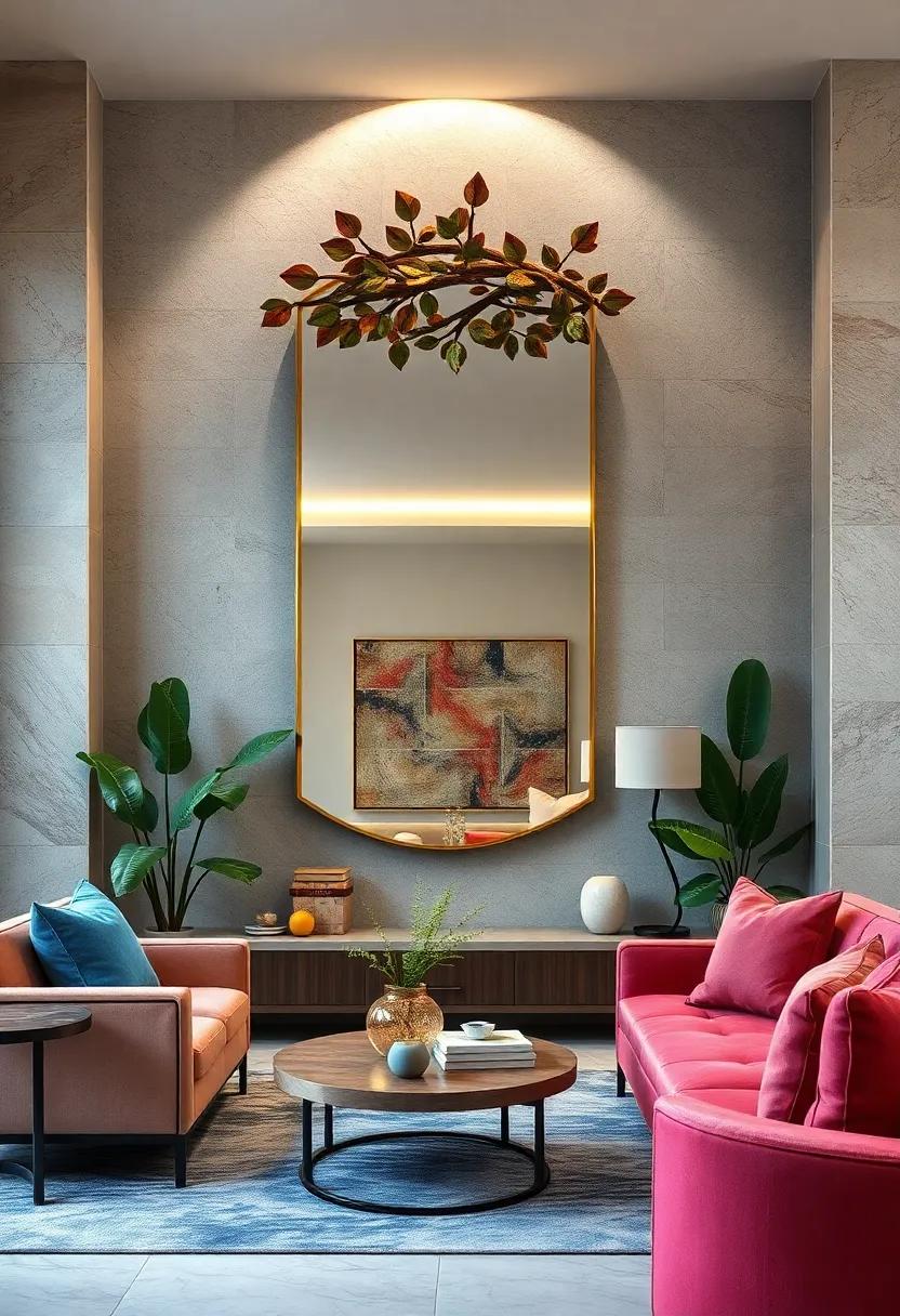 Nature-Inspired​ Canopy: Adorned⁢ with leaf or branch motifs, this mirror celebrates nature’s beauty, bringing⁤ a fresh and ‍organic feel to your living area