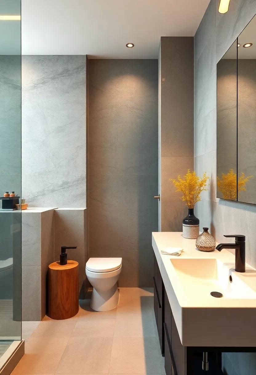 Statement Faucets: Opt for faucets that have angular features ​suitable for a sleek, industrial ⁢design