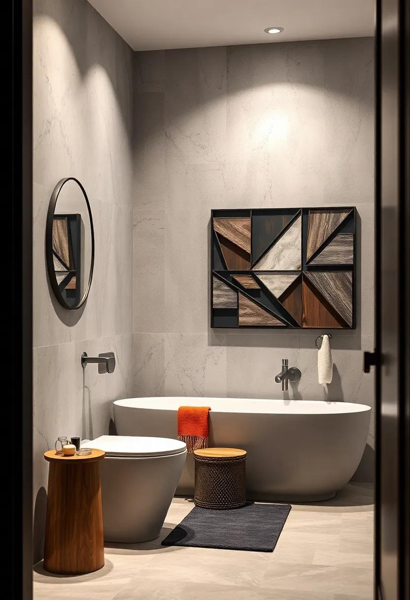 Geometric Wall Art: Decorate ‌your walls with metal or canvas art featuring dynamic geometric designs that resonate with the industrial theme