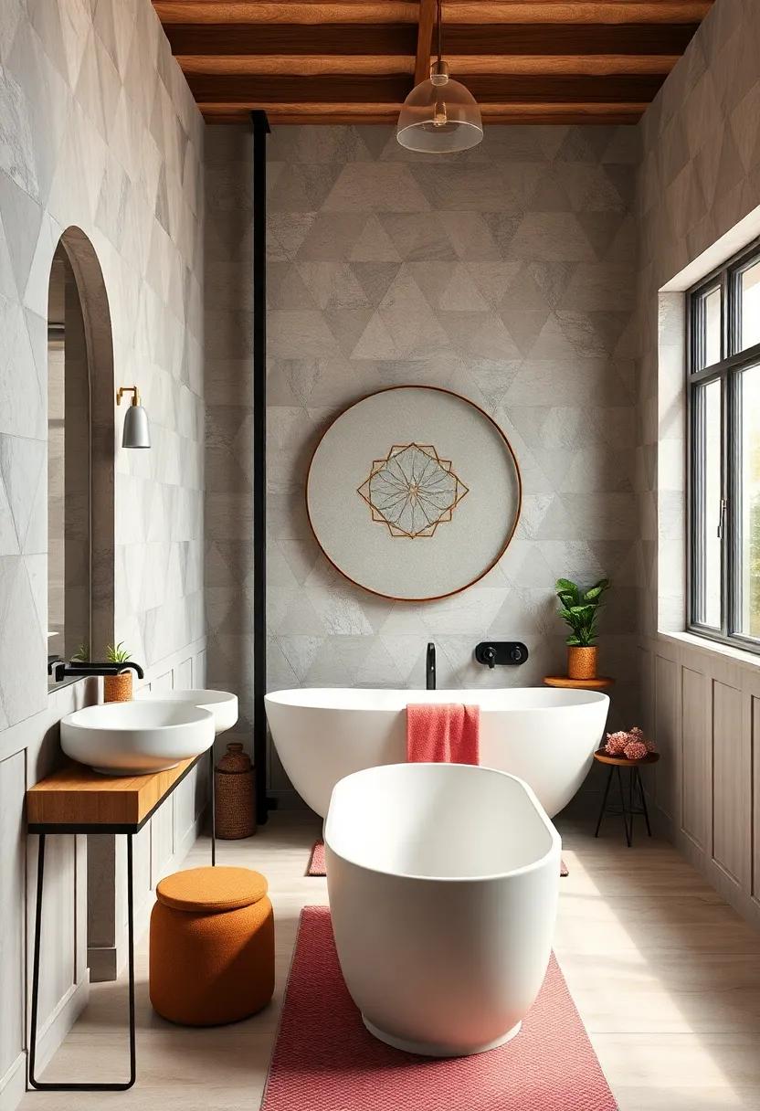 Geometric Wainscoting: Consider‍ geometric ⁣wainscoting designs to add architectural interest to‌ your bathroom walls