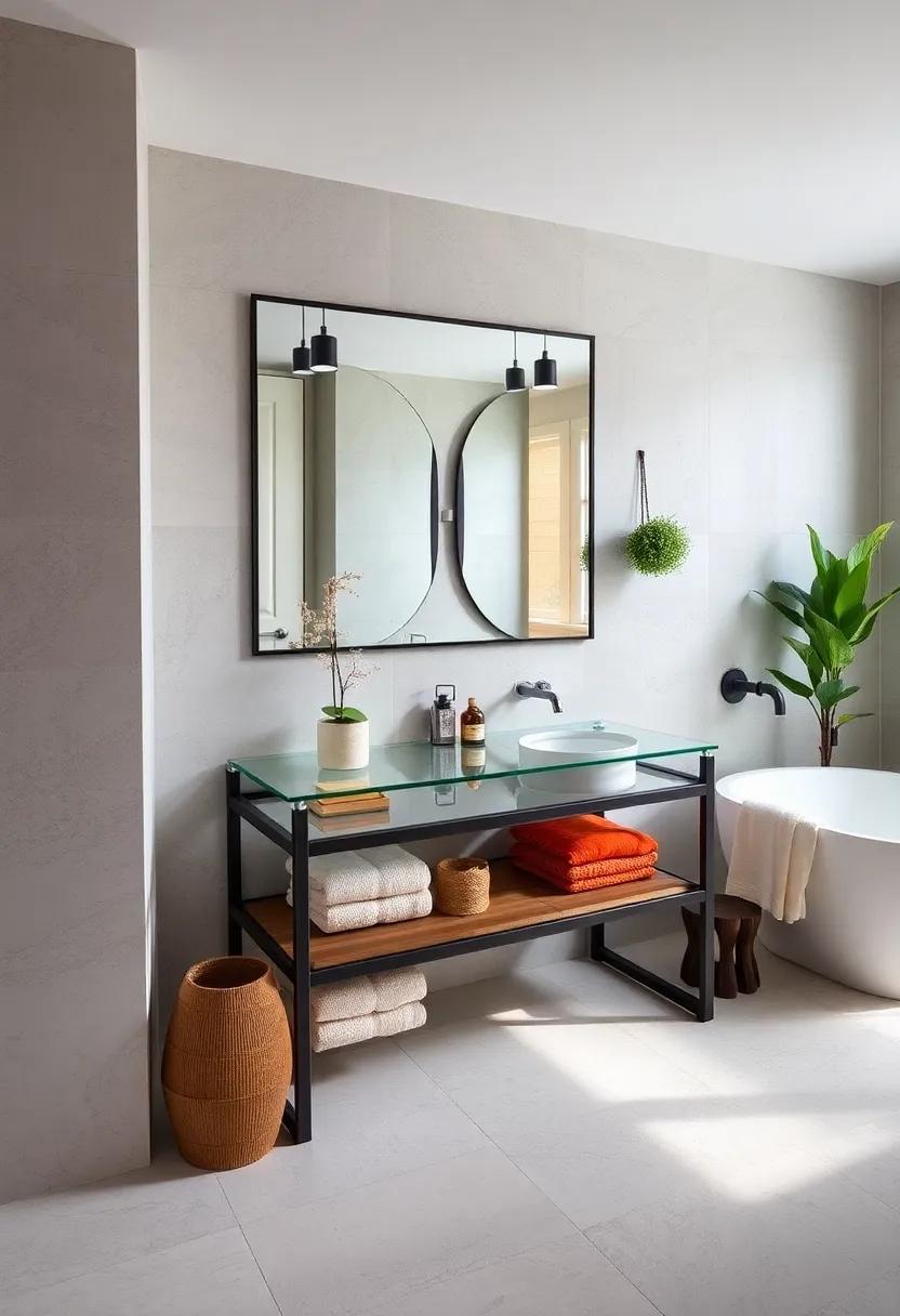 Glass and Steel:‌ Pair a tempered glass countertop with a sturdy steel framework to​ create a clean and ⁣modern industrial aesthetic