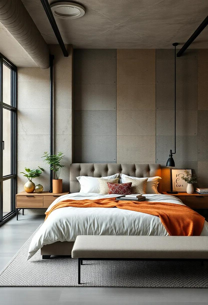 Bold ⁢Wallpaper:⁤ Experiment with⁤ geometric ​or textured wallpaper that ‌complements the industrial aesthetic⁢ while adding visual ​interest