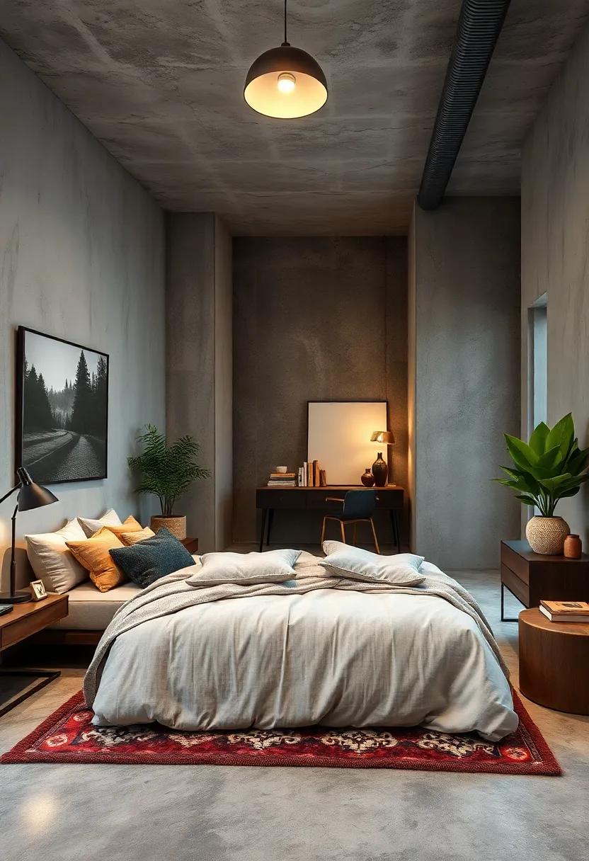 Concrete⁣ Surfaces: Integrate concrete elements,⁤ whether in furniture, flooring, or ⁣decor, ‍to add an urban edge and durability