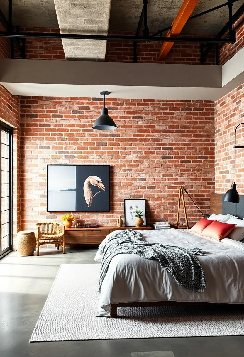 Exposed Brick Walls: Embrace the ‍raw⁤ beauty‌ of brick to create a statement backdrop that ‌defines ​industrial charm