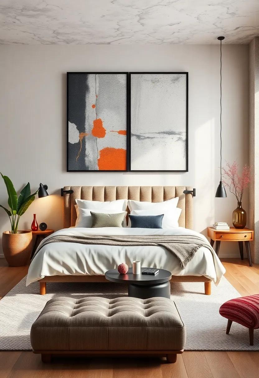 Statement Artwork: Select bold, abstract pieces or vintage​ photography that speaks to your personal style, serving as a focal ⁢point in the ‌room
