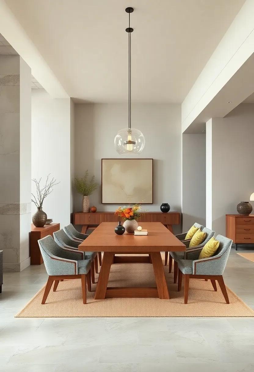 Rustic Charm: Embrace natural finishes and rustic wood for furniture that tells a story, connecting diners to the skilled craftsmanship behind⁤ each piece