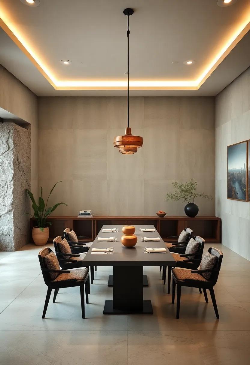 Zen Gardens:⁤ Integrate a ⁢small indoor‍ Zen ⁢garden as a centerpiece to ‍inspire calm and reflection⁤ while enjoying‌ your meals