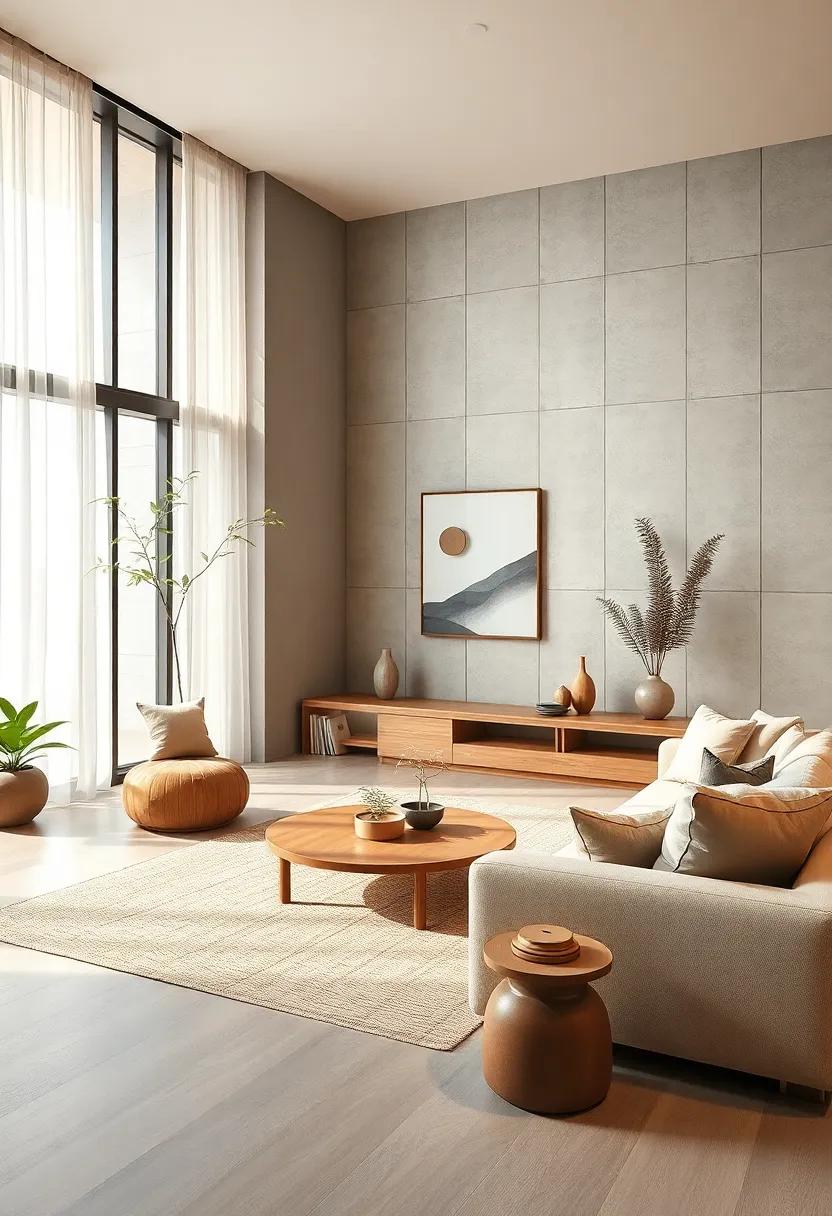 Embrace ‌bamboo‌ accents ⁣to ⁣create a serene and natural‍ ambiance in your living room