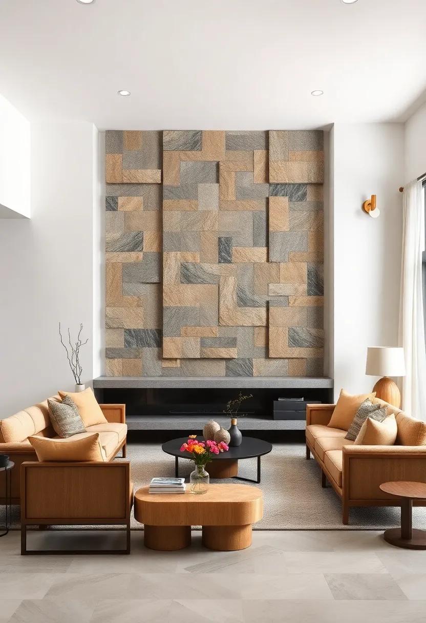 Select natural stone wall art or panels to ⁢evoke feelings⁤ of strength and stability