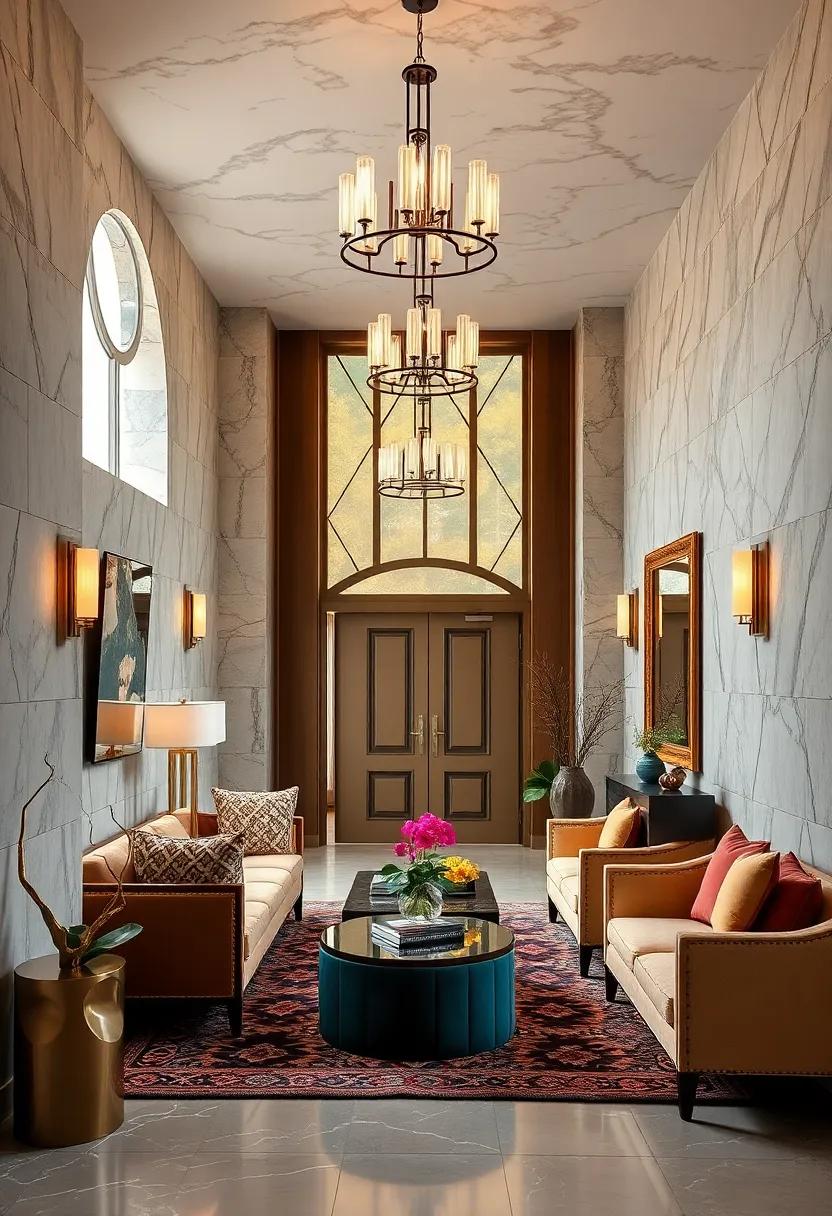 Elevate Your Entryway With Gleaming Art Deco Lighting Fixtures