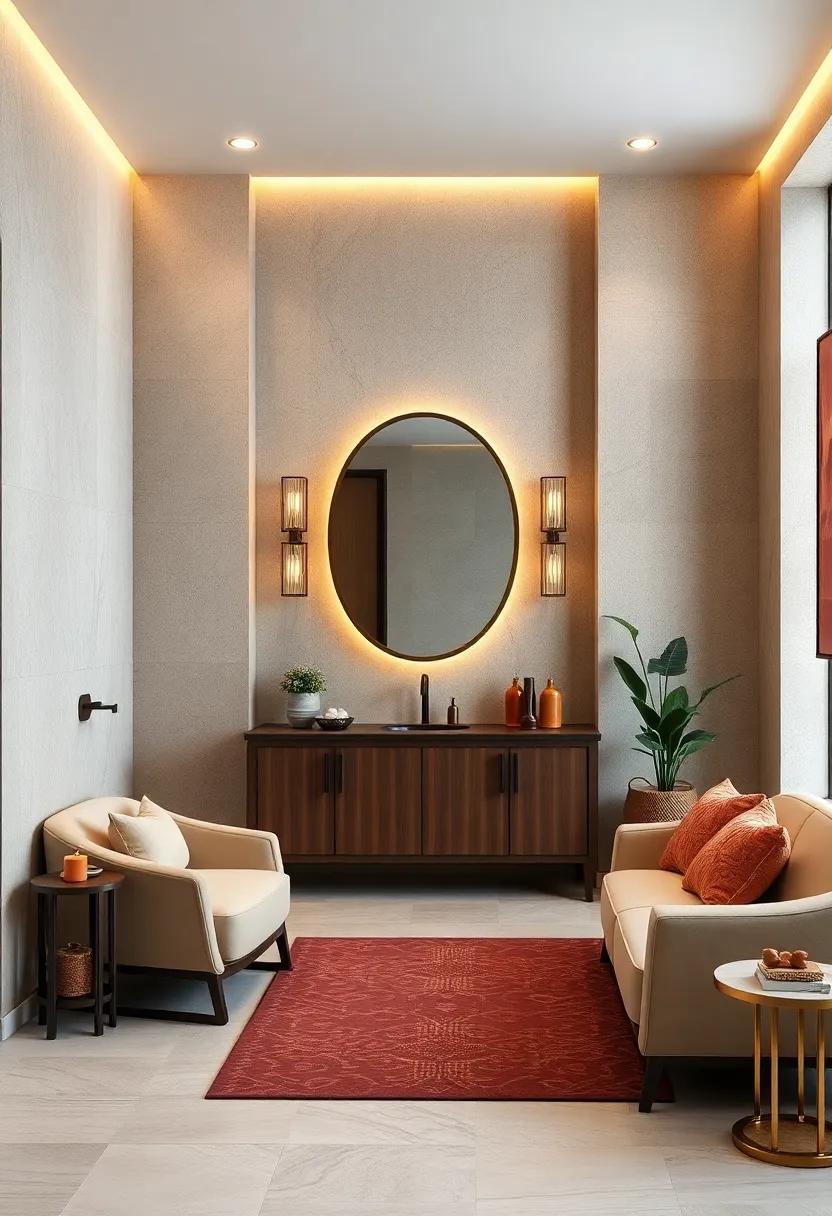 Enhance Your Bathroom Sanctum⁤ With⁤ Sophisticated Art Deco Accents