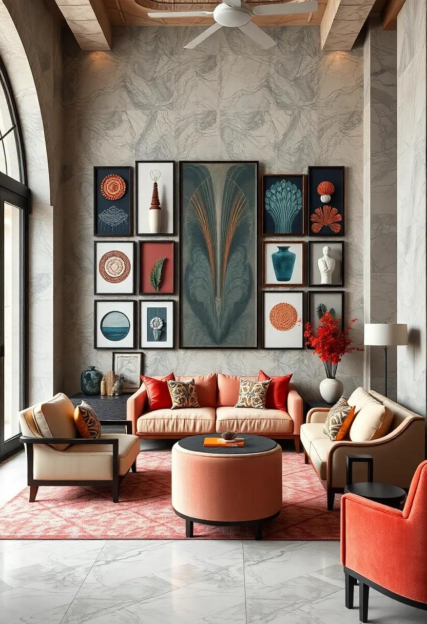 curate a Unique Gallery Wall Showcasing Art Deco Treasures and Finds