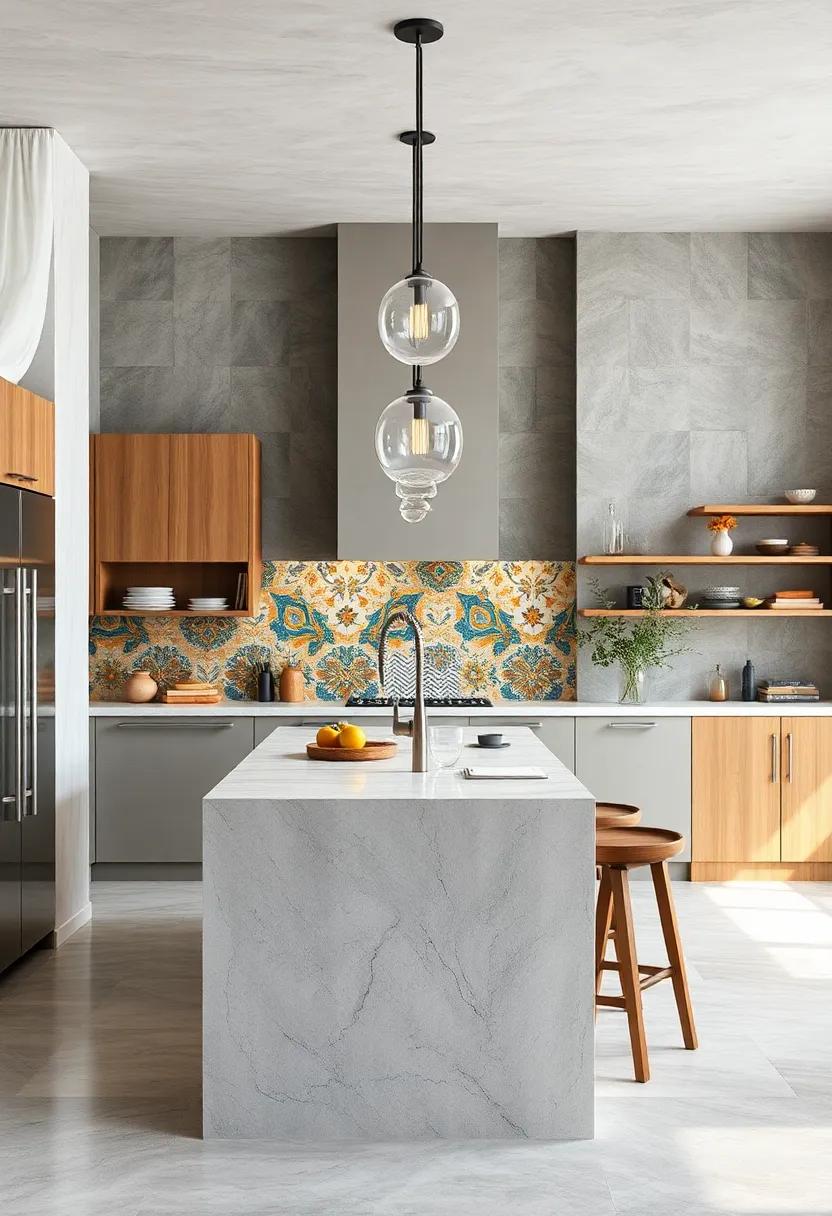 Artistic Tile‍ Details: Incorporating artistic tile work on a narrow island adds ⁤a colorful and unique touch, perfect for showcasing personal style