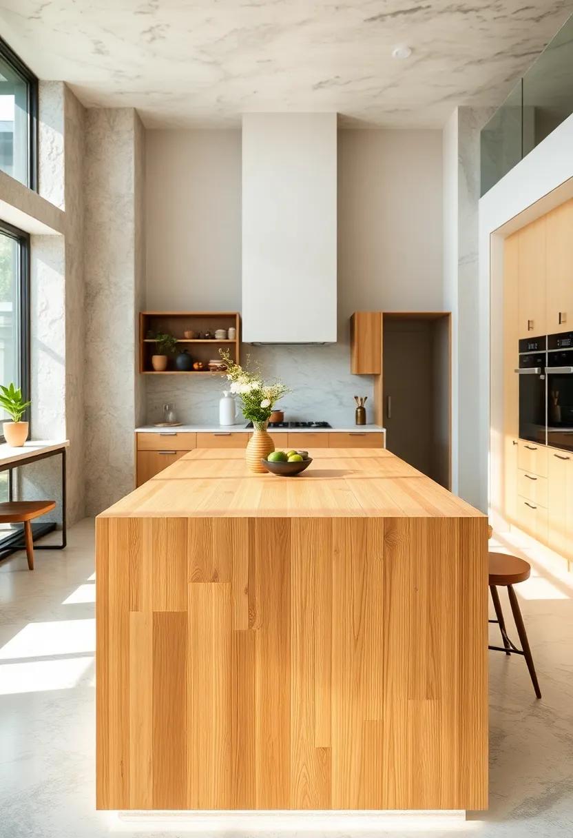 Eco-Friendly⁣ Bamboo Island: Sustainable bamboo creates a stylish surface that’s also environmentally friendly,perfect for conscious home chefs