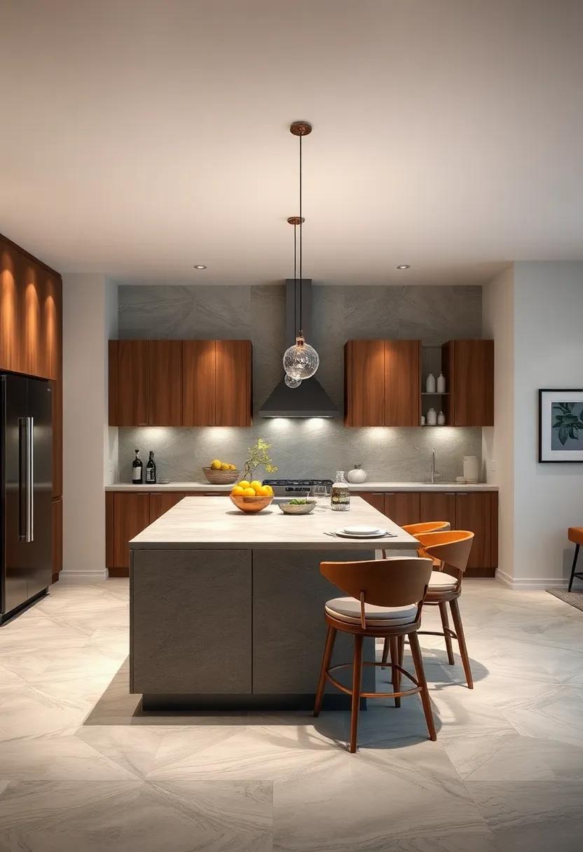 Foldable Dining Extension: A narrow island equipped with a‌ fold-out extension ⁣provides extra dining space without ⁣taking up unnecessary ​room