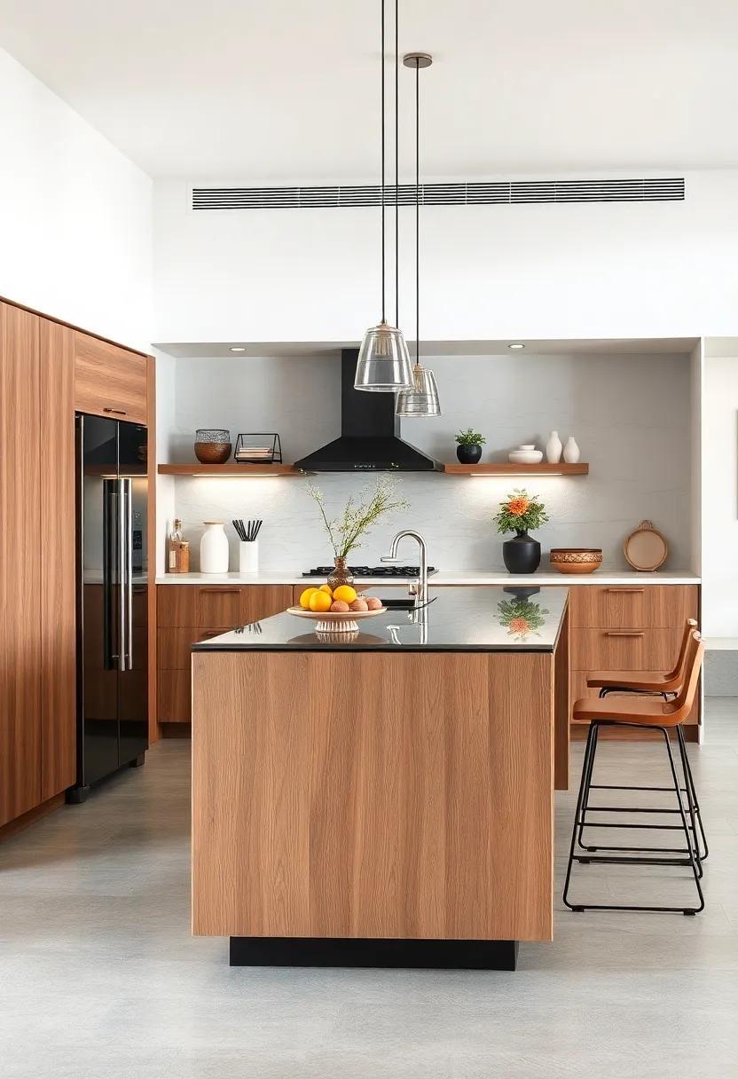 Glass and wood Fusion: Combining clear glass with wooden elements, this narrow⁤ island is both functional and ⁣visually​ striking, ideal for ​contemporary kitchens