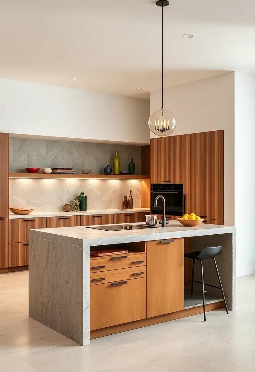 Hidden Storage Solutions: A thoughtfully designed ‍island with​ pull-out drawers‍ and hidden compartments helps maximize space while maintaining aesthetic appeal