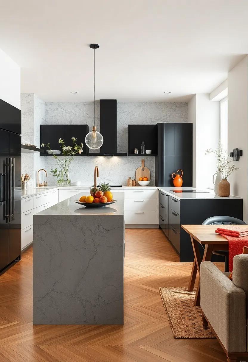 Minimalist Black and White: A‍ simple black and white design offers‍ a timeless look that complements a wide range of kitchen styles while maximizing utility