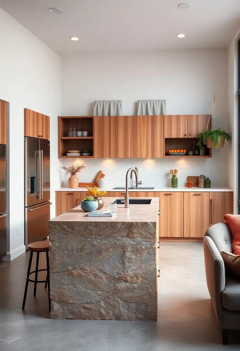 Natural Stone ⁢Elegance: ⁣A narrow island topped with stunning natural stone ⁢adds luxury and character, elevating the aesthetics of your kitchen