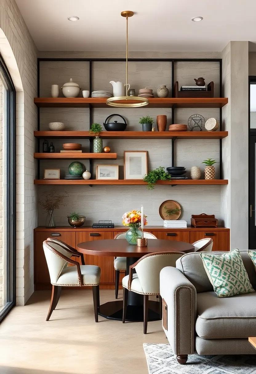 Rustic ‍Charm:⁢ Incorporate reclaimed wood shelves for a warm, inviting feel that​ perfectly‌ complements traditional dining spaces ‌while showcasing ​vintage decor