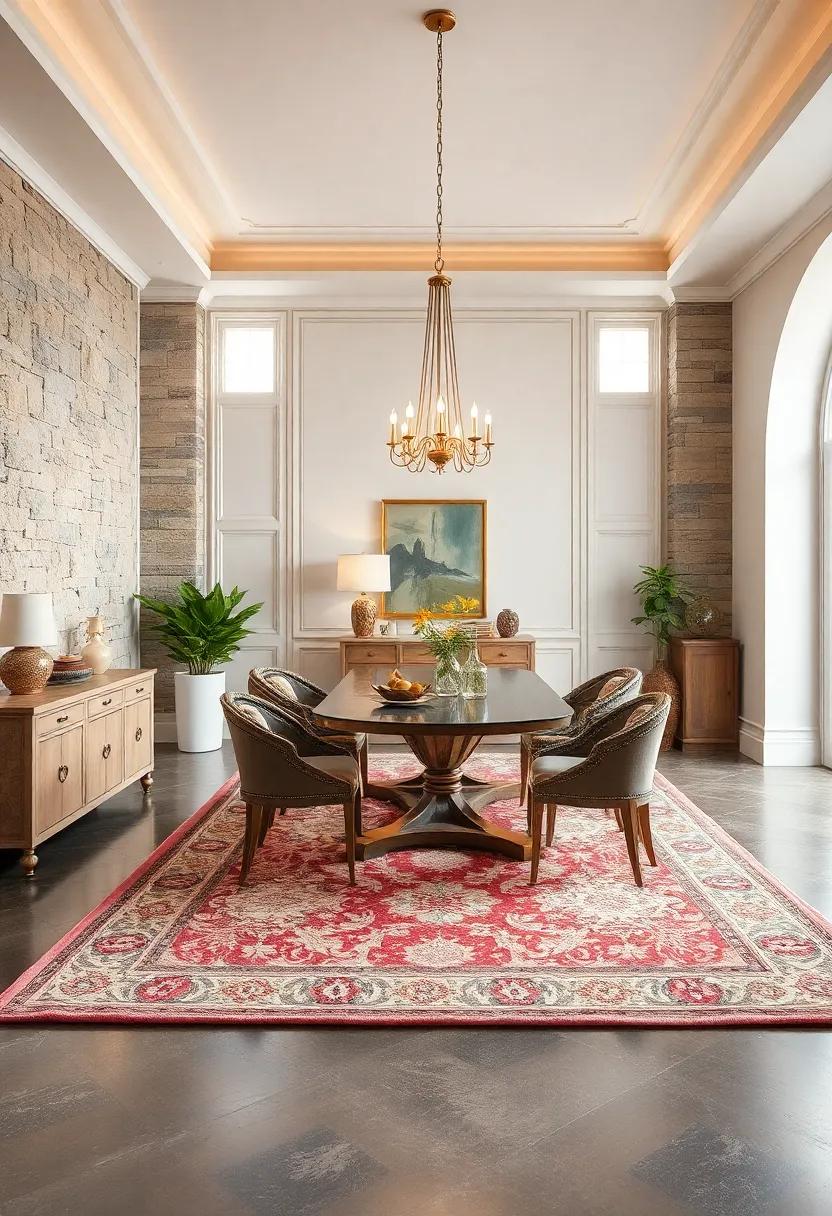 Classic Area Rug: Anchor the room with a ⁢plush, patterned area rug that‍ complements your decor while providing ⁢warmth underfoot