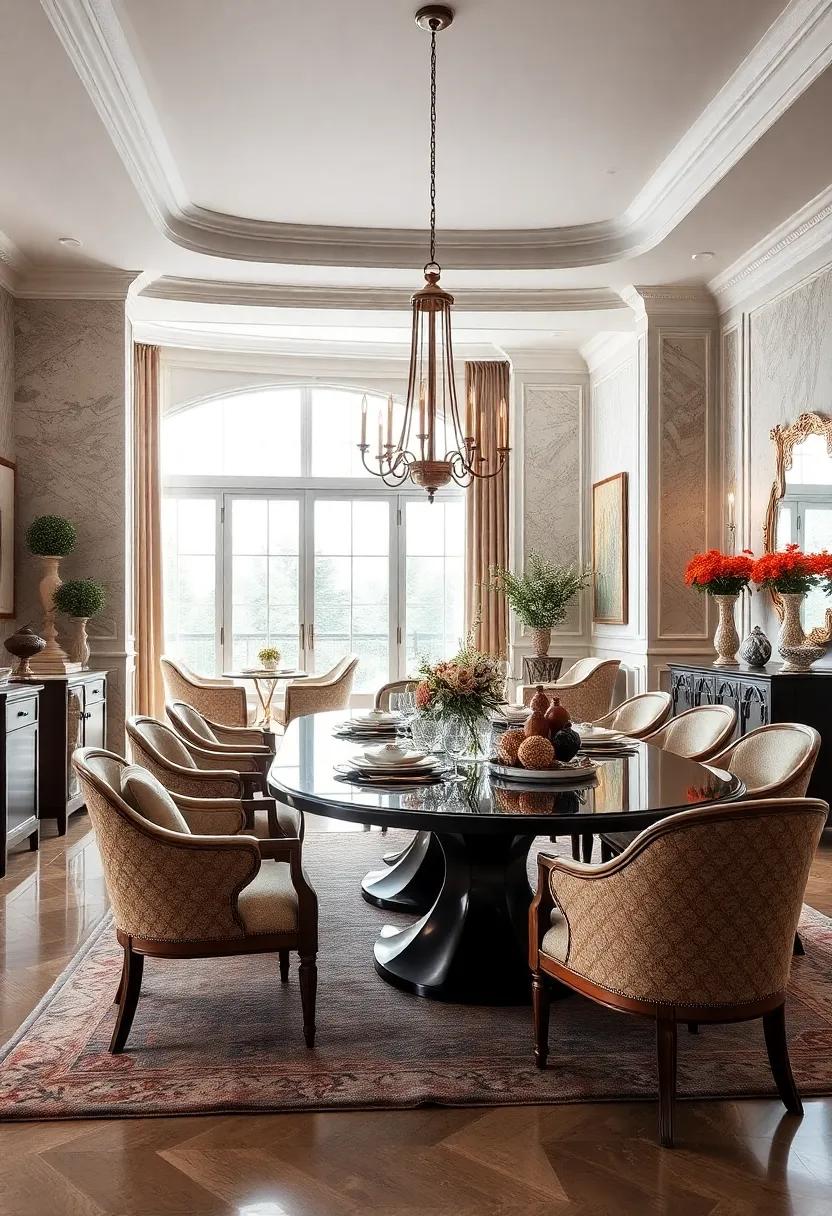 Curved Furniture: Opt for pieces with⁢ graceful curves,such as oval tables or rounded side chairs,to soften the lines and add ‌elegance