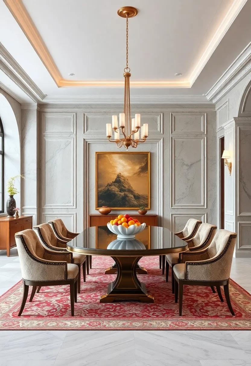 Striking Table ⁢Accessories: choose‍ striking decor items, like​ a sculptural fruit ⁣bowl or a unique vase, that enhance the ⁣dining ‌experience