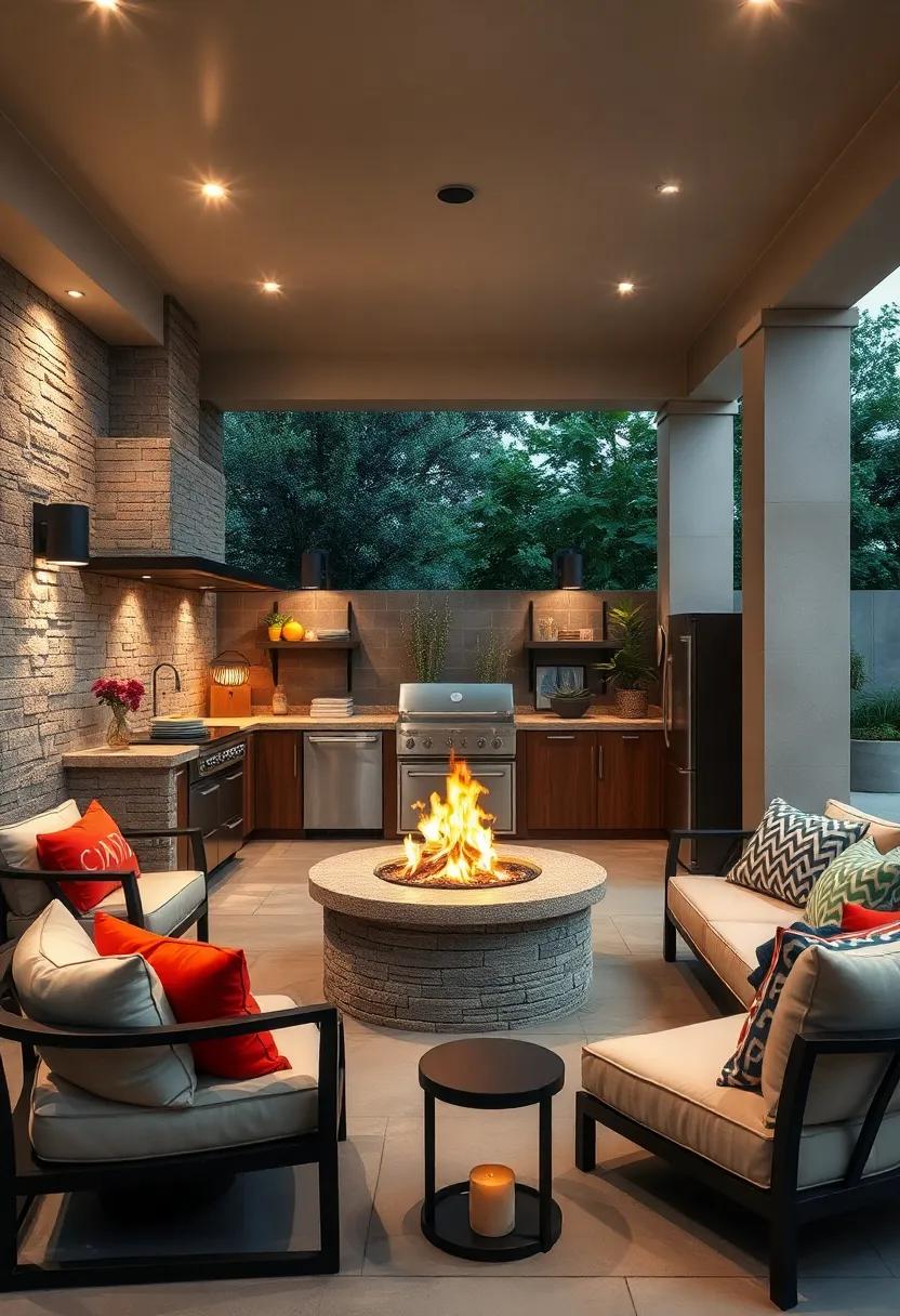 Customizable Cabinets: Invest in weather-resistant cabinetry with customizable storage options to keep all your essentials organized