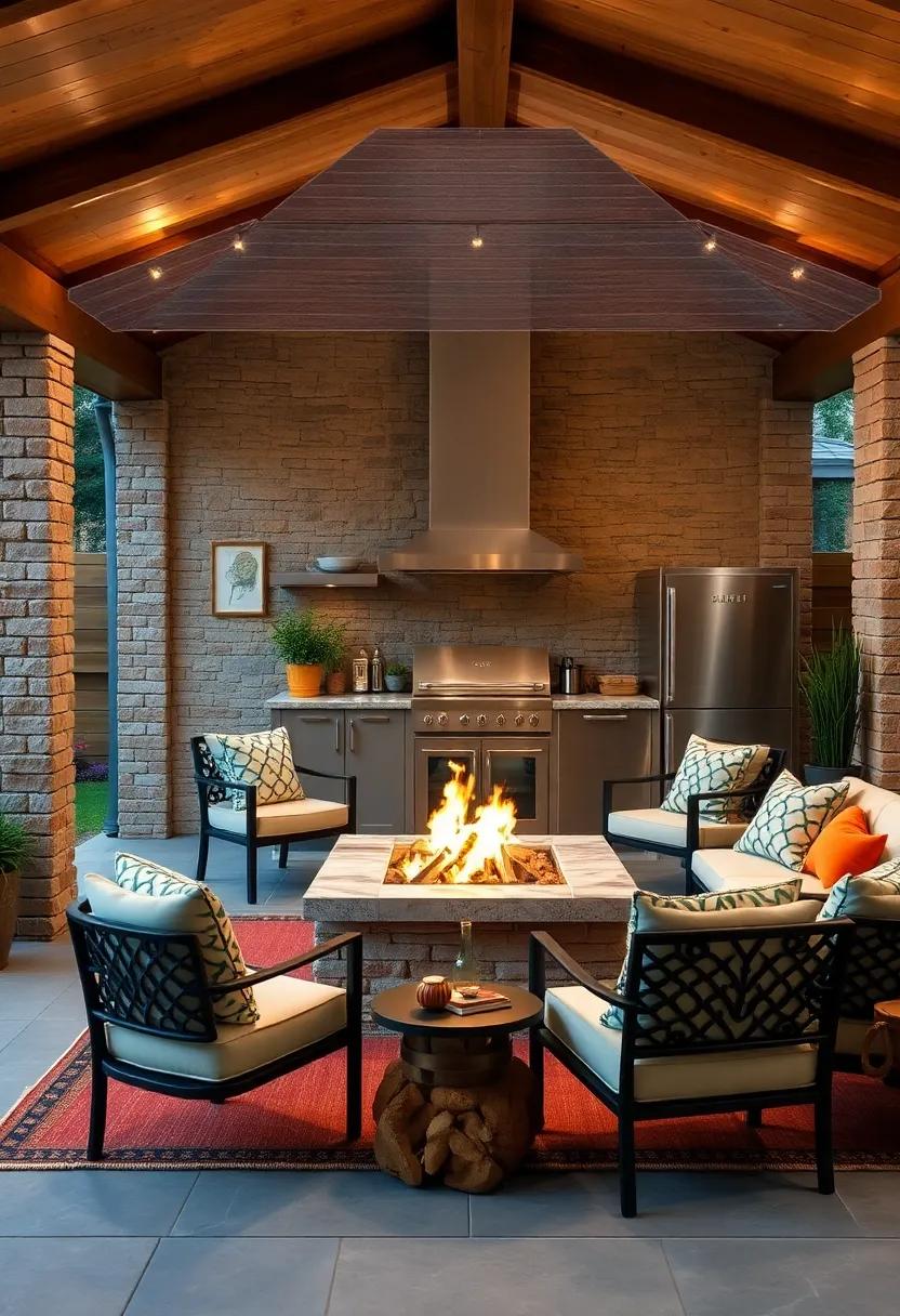 Firewood Storage: Add creative and functional storage solutions ⁢for‌ firewood that keeps it organized‌ and dry‍ for your fire pit