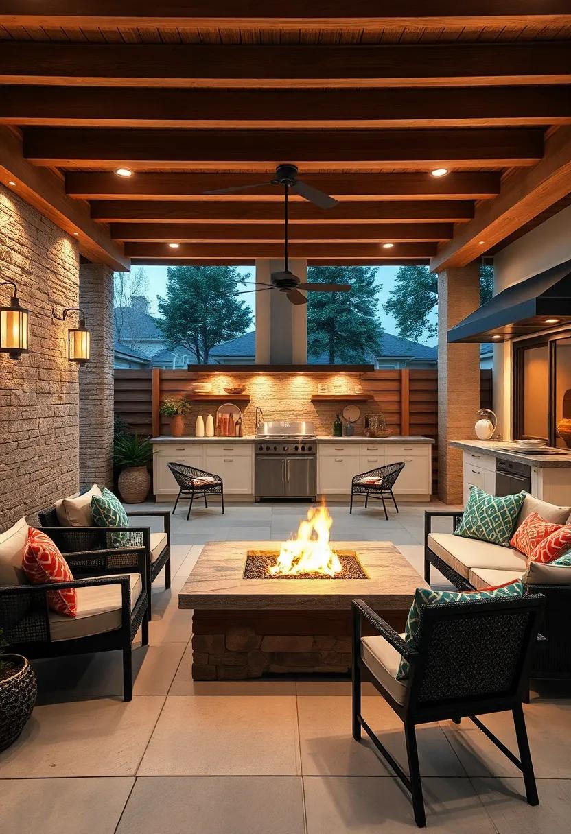 Functional Layout:⁢ Plan the kitchen flow ⁤thoughtfully with designated zones for cooking, dining, and relaxing to maximize usability and enjoyment