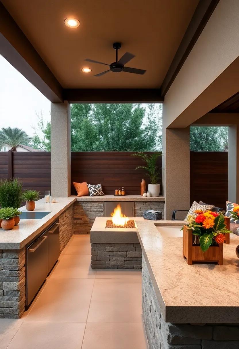 Sink with Running water: make food prep and cleanup effortless with ‌a convenient outdoor sink⁤ that features hot and cold water