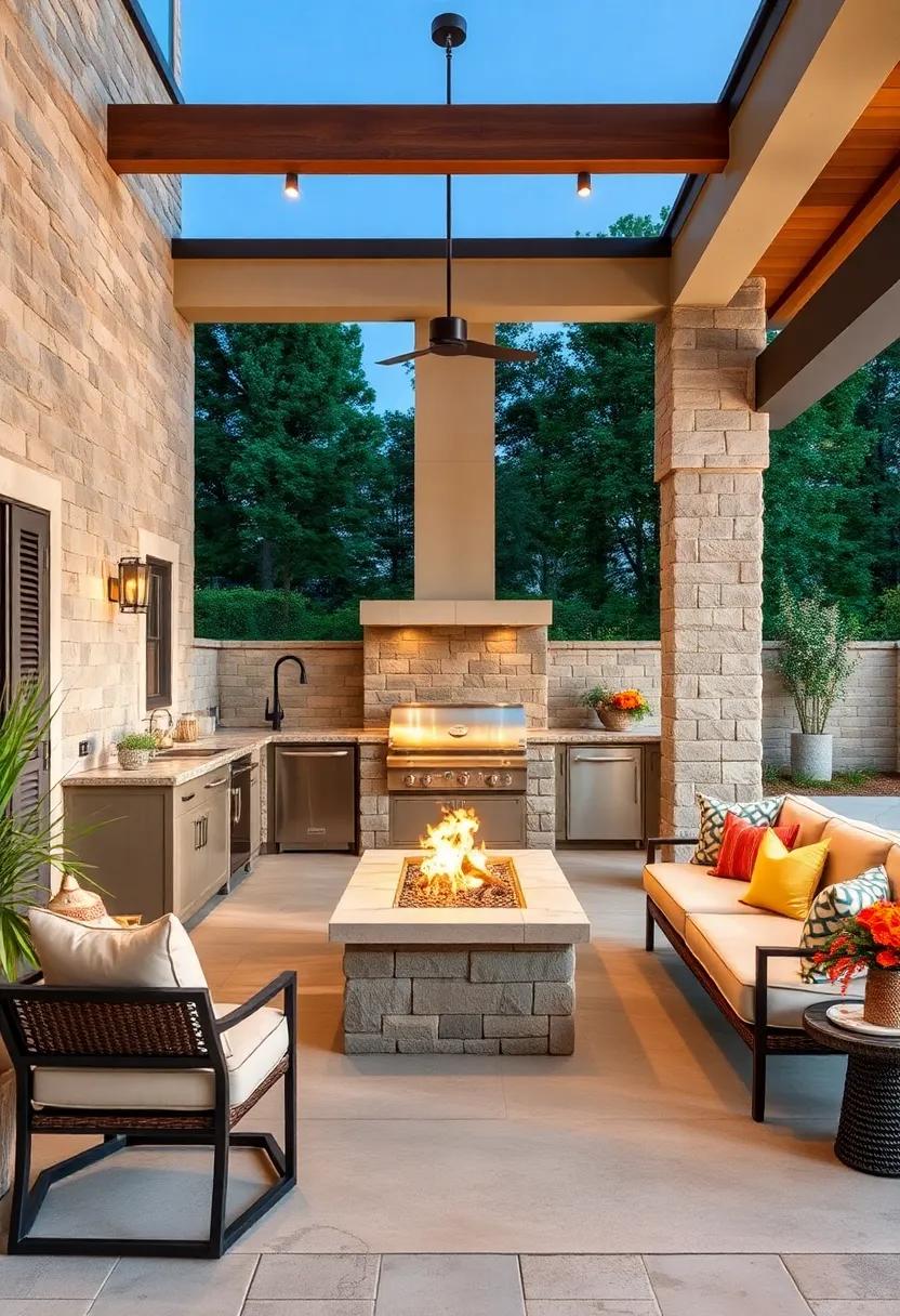 Visual Appeal: ​Design your outdoor​ kitchen to reflect​ your personal style, using colors and materials that harmonize with the surrounding landscape