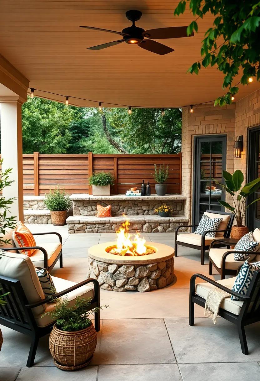 Build a Fire Pit: Install a safe fire‍ pit for roasting‍ marshmallows and storytelling,​ making evenings warm and ​magical