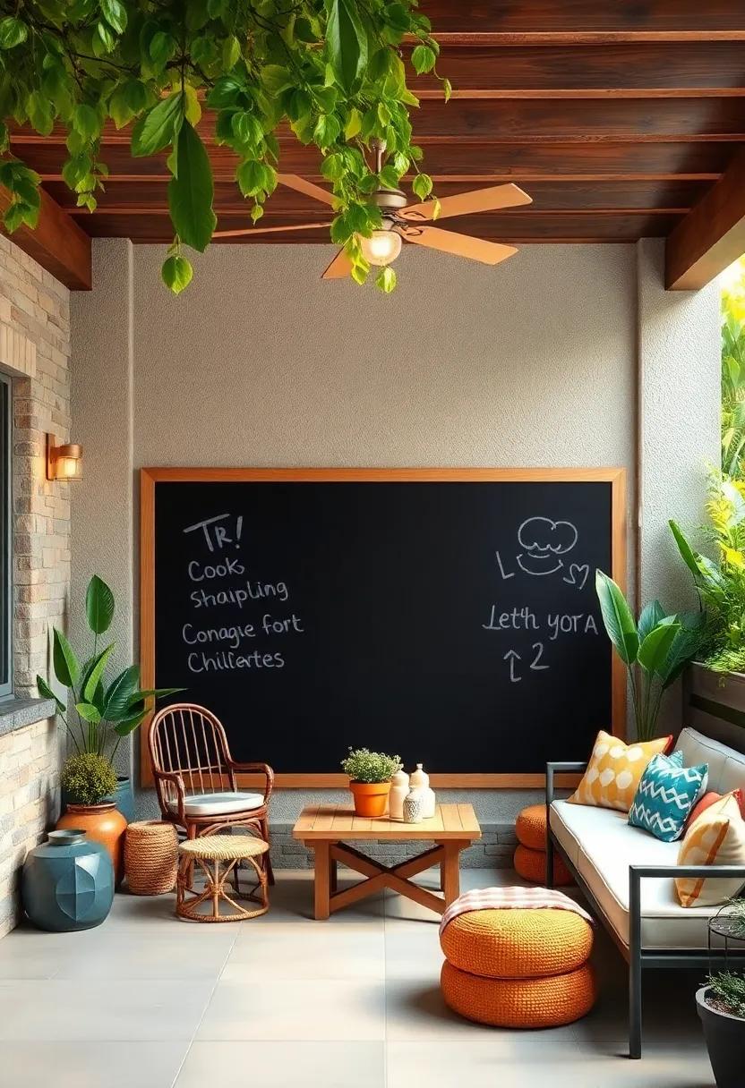 Install a ​Chalkboard Wall:⁣ Encourage creativity by hanging a large chalkboard where‌ children can ​unleash their ‌artistic talents while spending time outside