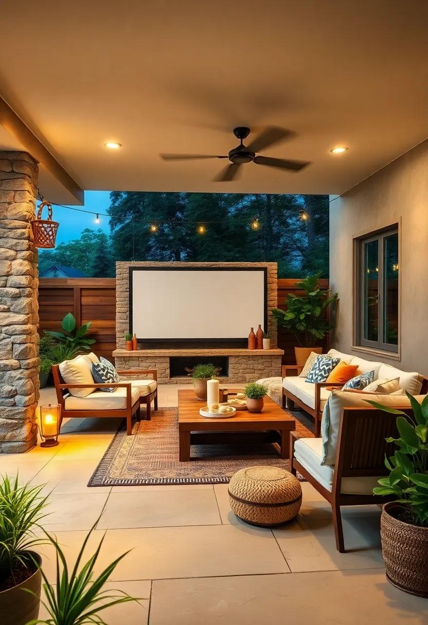 Set Up an‍ Outdoor Movie⁤ Area: Use a projector and‌ a⁤ blank wall or ⁢screen ⁢to create family movie nights‍ under the stars,complete​ with blankets and​ popcorn