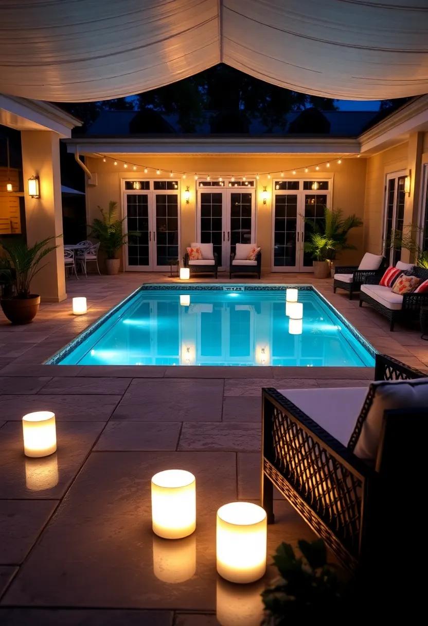 Create a romantic ambiance by using soft white floating lanterns that​ gently‌ illuminate the surface of the‌ water