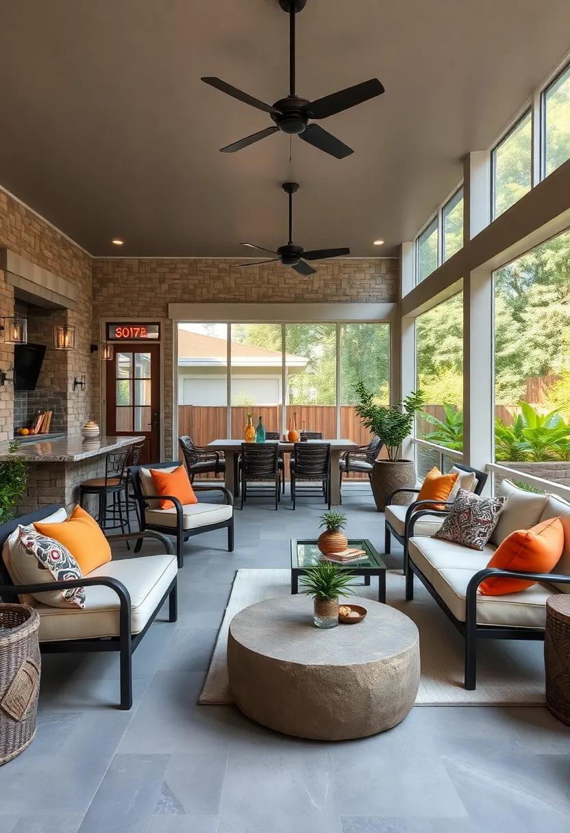 Luxurious Lounge: Invest in high-end lounge furniture with weather-resistant ⁣fabrics for‌ maximum comfort and elegance