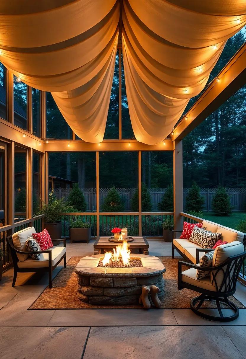 Creating a starry Sky Effect with Twinkling Lights and Canopy Draping Above