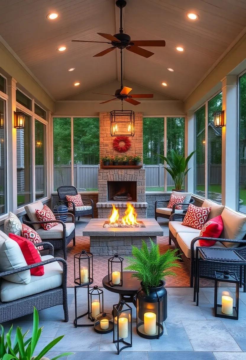 Glimmering Glass: Decorating with Beautiful Lanterns⁤ and Firepit Accessories