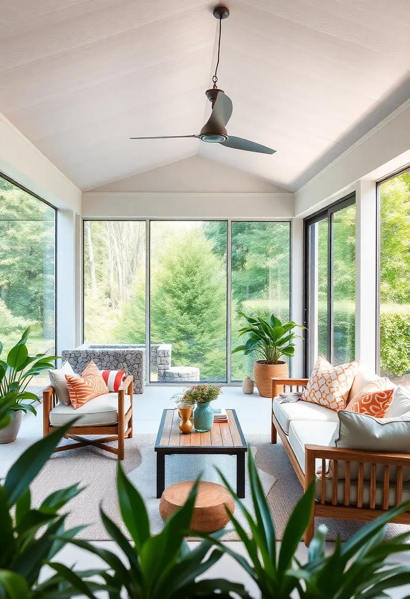 Embrace Nature with Large Sliding Glass Panels: Open up your screened porch to⁢ the‍ outdoors with expansive sliding glass doors ⁢that allow natural light to flood⁢ in while keeping pesky insects out