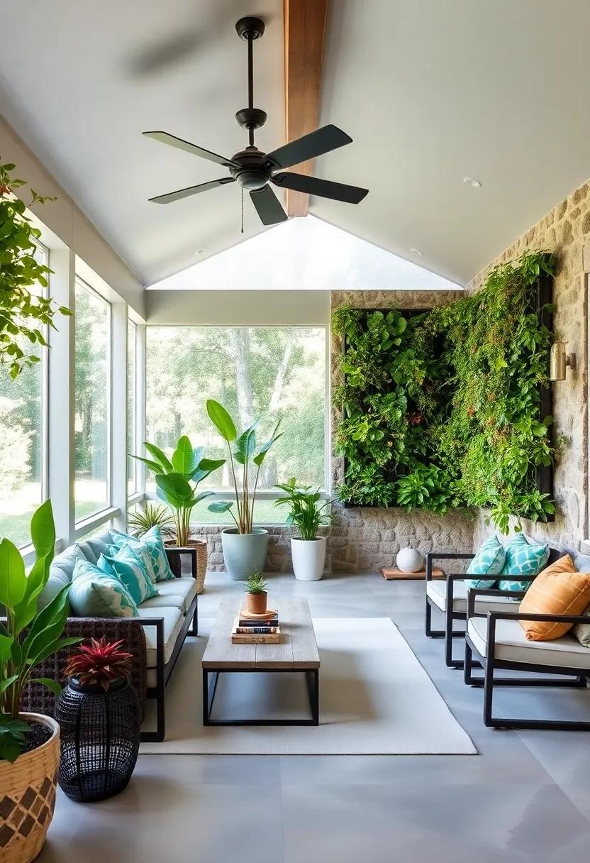 Vertical Gardens: Transform one wall of your screened porch into a vertical garden, featuring a‌ variety ⁢of plants that not only purify the air but also serve as ‍a‍ beautiful backdrop