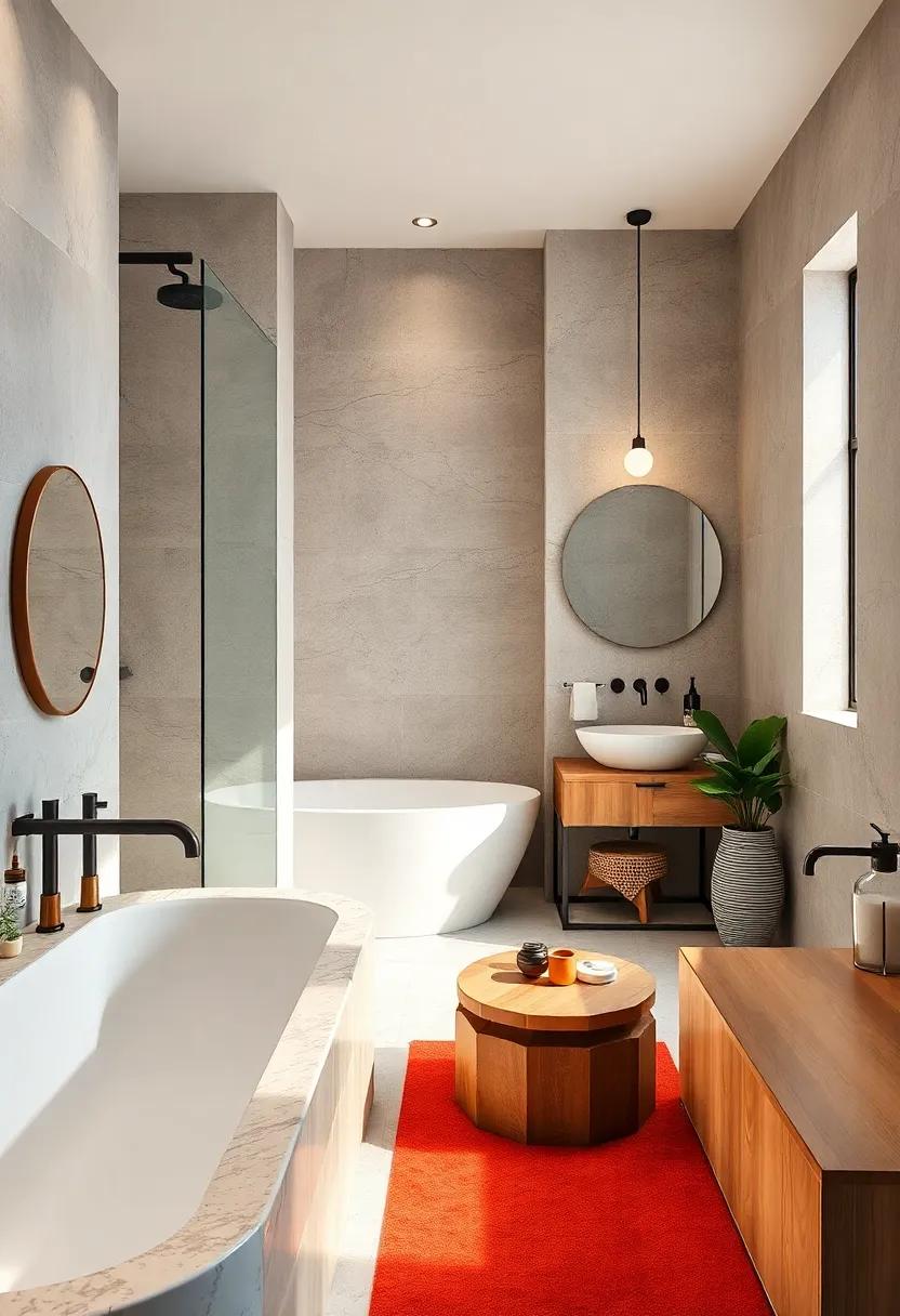 Color-Blocking Techniques to Enliven bathroom Designs