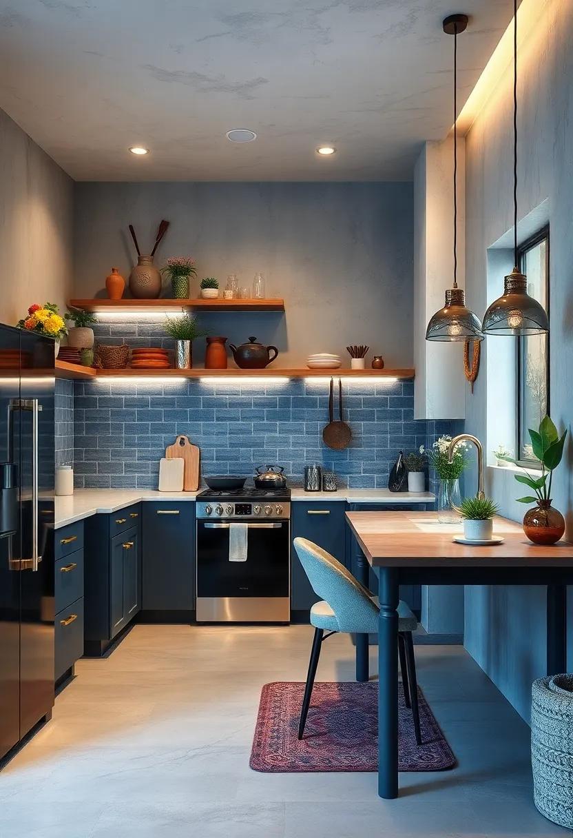 Embrace Vertical Storage: Utilize your wall space with shelves or pegboards to keep essentials within reach and add decorative elements